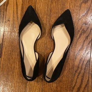 Marc Fisher Suede Black Flats 8.5